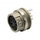 T 3527 100-Circular DIN Connectors 8P DIN PAN FEM RECPT SODR SILV BAYONET  